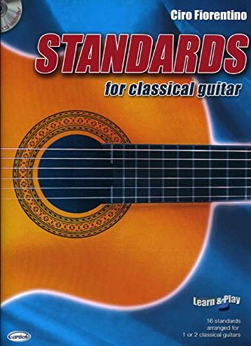 9788850714483: Standards for classical guitar +cd