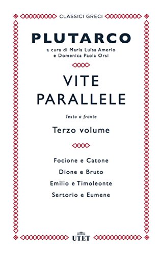 9788851141684: Vite parallele. Testo greco a fronte (Vol. 3) (Classici greci)