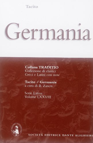 9788853406163: La Germania (Traditio. Serie latina)