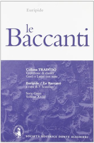 Beispielbild fr Le baccanti zum Verkauf von medimops