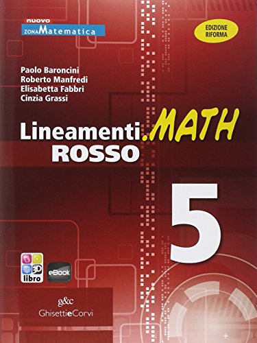 9788853805423: LINEAM.MATH ROSSO 5: Vol. 5