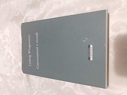 Conversazioni e ricordi (9788854500372) by Ludwig Wittgenstein