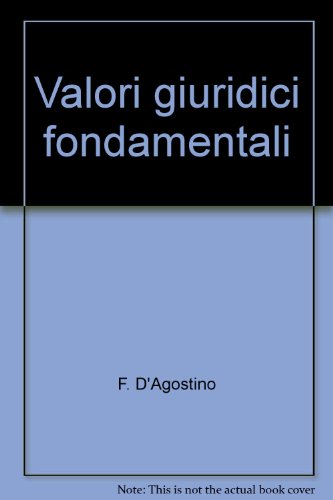 Valori giuridici fondamentali (9788854841888) by Unknown Author