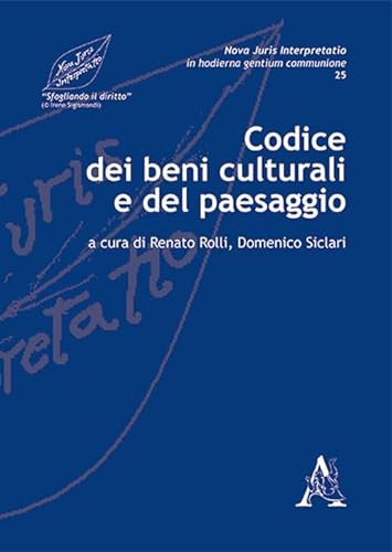 Beispielbild fr Codice dei beni culturali e del paesaggio (Nova juris interpretatio) zum Verkauf von libreriauniversitaria.it