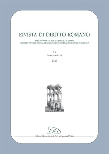 Beispielbild fr Rivista di diritto romano. Nuova serie (2020) (Vol. 20) zum Verkauf von WorldofBooks