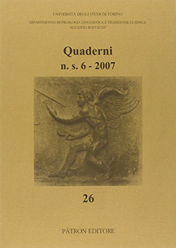 Stock image for Quaderni Del Dipartimento Di Filologia Linguistica E Tradizione Classica (2007) for sale by libreriauniversitaria.it