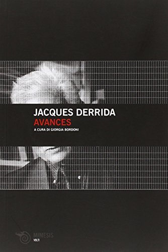 Avances (9788857501338) by Jaques Derrida