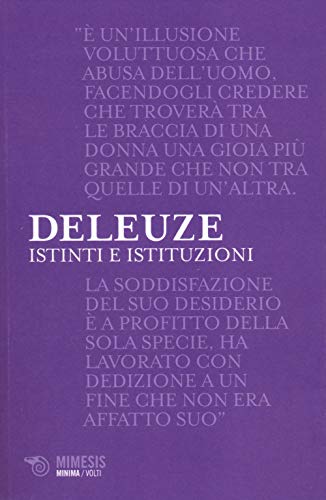 Stock image for Istinti e istituzioni Deleuze, Gilles for sale by Brook Bookstore