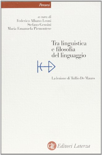 Beispielbild fr Tra linguistica e filosofia del linguaggio (Italian Edition) zum Verkauf von libreriauniversitaria.it