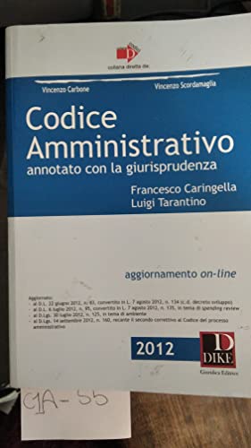 9788858201398: Codice amministrativo annotato con la giurisprudenza