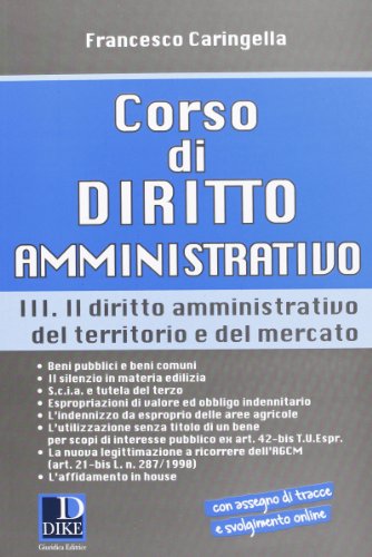 Stock image for Diritto amministrativo del territorio e del mercato for sale by libreriauniversitaria.it