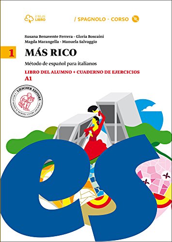 9788858304600: Mas rico. Libro del alumno-Cuaderno de ejercicios. Per la Scuola media. Con CD Audio formato MP3. Con e-book. Con espansione online (Vol. 1)