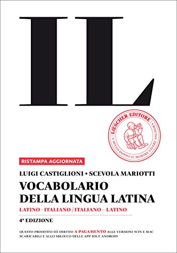 Beispielbild fr Il vocabolario della lingua latina. Latino-italiano, italiano-latino-Guida all'uso zum Verkauf von medimops