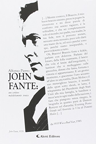 9788859100188: John Fante. Uno scrittore maledettamente ironico (Gli emersi narrativa)