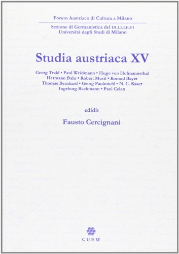 Stock image for Studia austriaca (Vol. 15) for sale by libreriauniversitaria.it