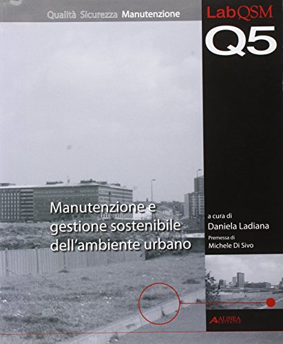 9788860551719: Manutenzione e gestione sostenibile dell'ambiente urbano