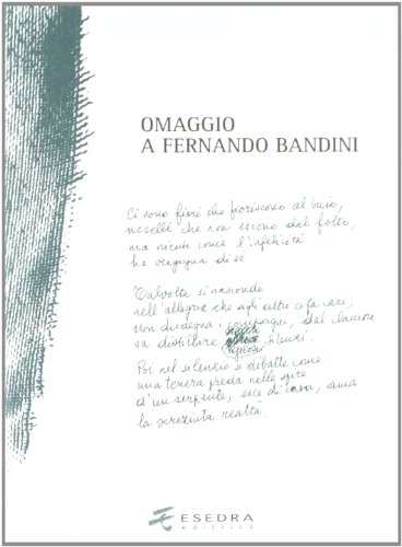 Beispielbild fr Omaggio a Fernando Bandini zum Verkauf von libreriauniversitaria.it