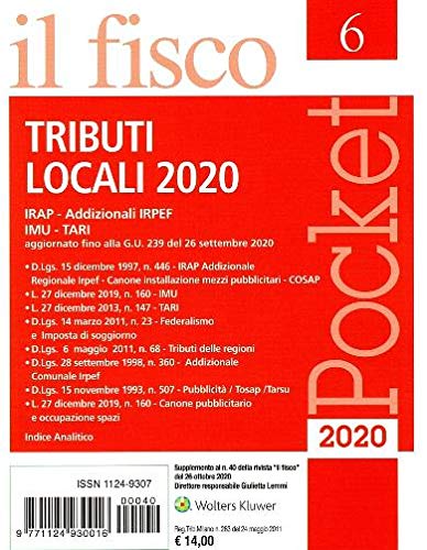 Imagen de archivo de Tributi locali 2020 a la venta por Brook Bookstore