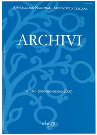 Stock image for Archivi. Gennaio-giugno 2006 for sale by libreriauniversitaria.it