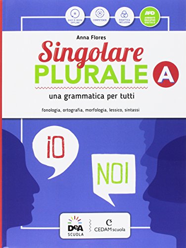9788861811836: Singolare plurale. Per la Scuola media. Con e-book. Con espansione online. Con Libro: Grammatica facile. Con DVD-ROM (Vol. A-B-C)