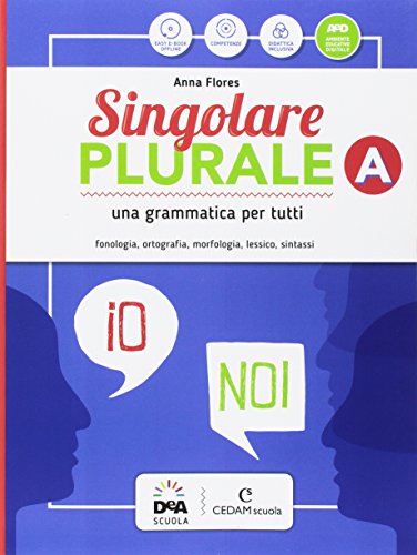 9788861811843: Singolare plurale. Per la Scuola media. Con e-book. Con espansione online. Con DVD-ROM. Con Libro: Grammatica facile (Vol. A-C)