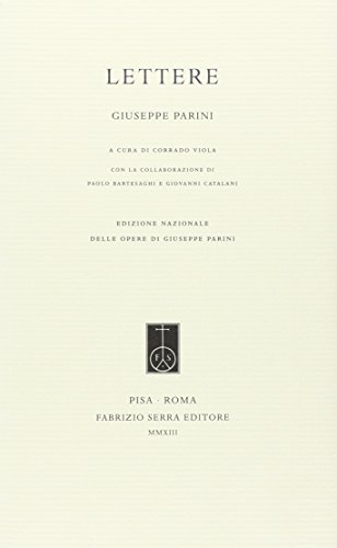 9788862275569: Lettere (Edizione nazionale delle opere di Giuseppe Parini)