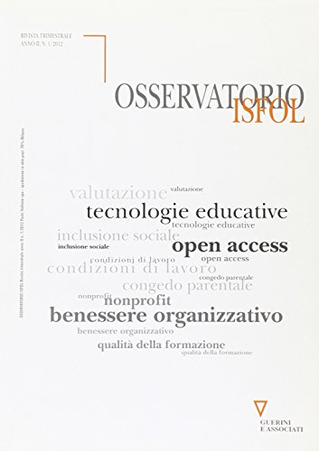 9788862503600: Osservatorio Isfol (2012) (Vol. 1)