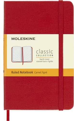 9788862930000: Moleskine - Carnet de Notes Classique  Pages Lignes - Journal Couverture Rigide et Fermeture par lastique - Format de Poche 9 x 14 cm - Couleur Vert Myrte - 192 Pages