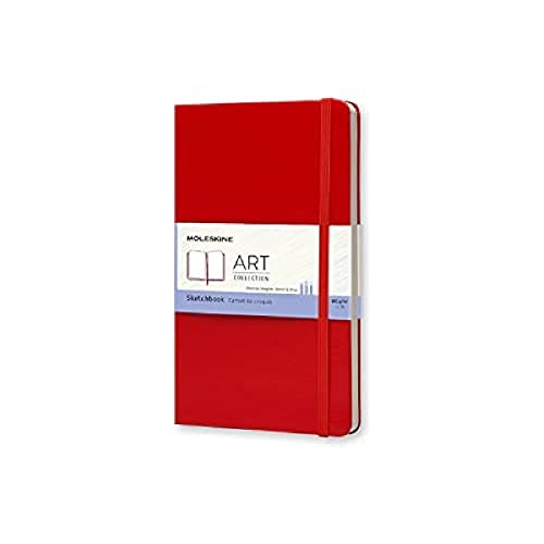 9788862930345: Moleskine Sketchbook - Carnet de croquis - Medium, Red