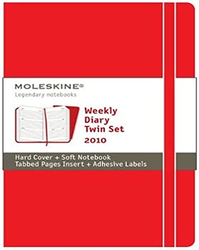9788862930932: Twin set, weekly planner + notebook, 2010. Pocket, hard cover, red (Moleskine Diaries)