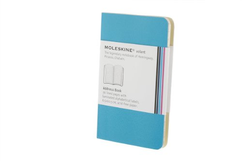 9788862931533: Moleskine Carnet d'adresses Volant Trs petit format Bleu-ciel Couverture souple 6.5 x 10.5 cm