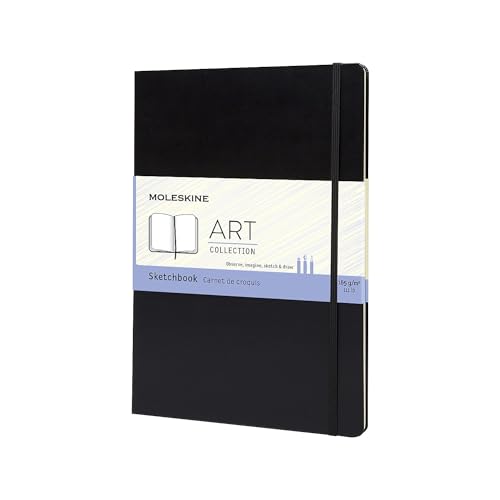 9788862931939: Moleskine - Carnet de Croquis - Papier Convient aux Crayons de Papier, Crayons  Dessiner, Marqueurs, Fusain, Stylos  Plume - Couverture Rigide, Format A4 21 x 29,7 cm - Couleur Noire - 96 Pages