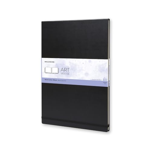 9788862931977: Moleskine Album aquarelle Format A3 Couverture rigide noire 29,7 x 42 cm