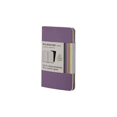 9788862933308: Moleskine Volant Extra Small Ruled Light Violet & Brilliant Violet 2-set