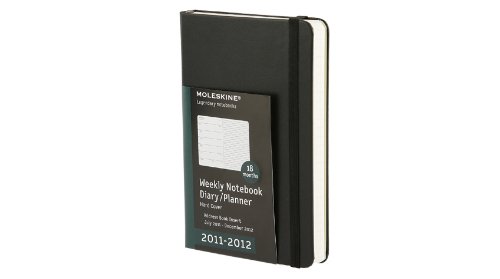 , Agenda notitieboek 2022-2023 Moleskine 18mnd Pocket hard cover zwart