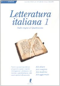 9788863110036: Letteratura italiana. Dalle origini al Quattrocento (Vol. 1) (Le nuove sintesi)