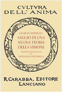 9788863440935: Saggio di una nuova teoria della visione (Cultura dell'anima)