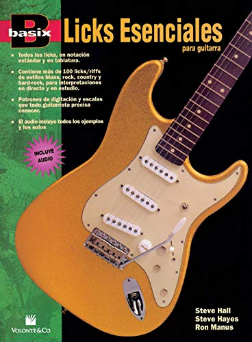 Beispielbild fr Basix Essential Licks for Guitar: Spanish Language Edition, Book & CD zum Verkauf von Buchpark