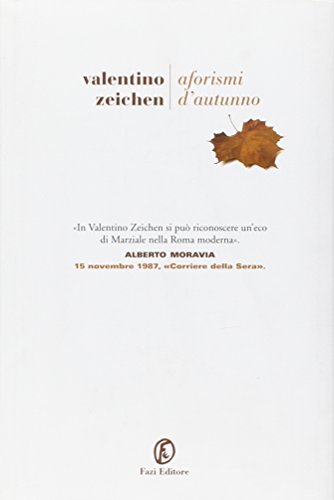 9788864112237: Aforismi d'autunno (Le strade)