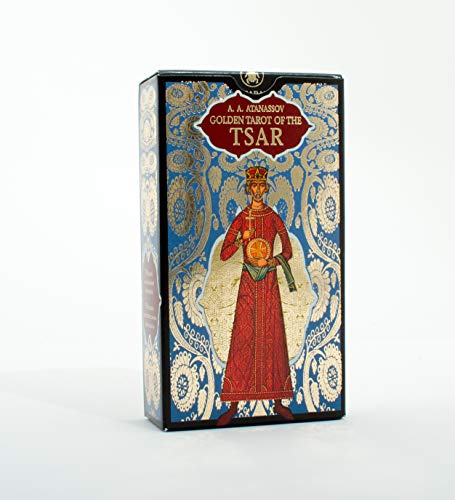Beispielbild fr Golden Tarot of the Tsar: 78 full colour tarot cards with gold foil impressions zum Verkauf von HPB-Ruby