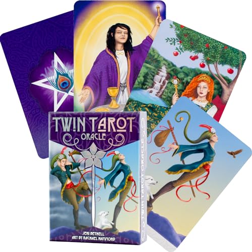 Beispielbild fr Twin Tarot Oracle: 44 full colour cards and instructions zum Verkauf von PlumCircle