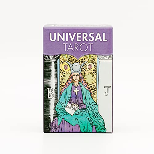 Beispielbild fr Universal Tarot - Mini Tarot: 78 full colour mini tarot cards and instructions zum Verkauf von Monster Bookshop