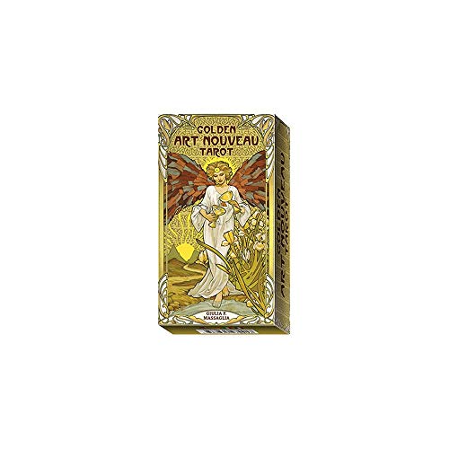 Stock image for Golden Art Nouveau Tarot - Mini Tarot: 78 full colour tarot cards and instructions for sale by GF Books, Inc.