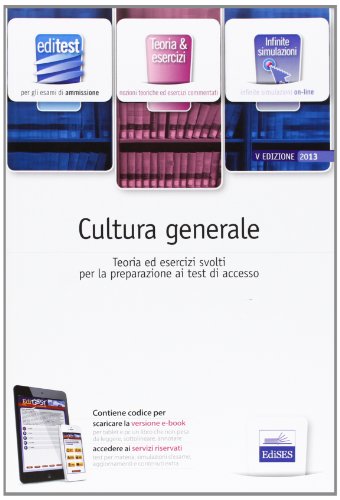 Beispielbild fr EdiTEST. Teoria ed esercizi. Cultura generale. Per la preparazione ai test di ammissione. Con espansione online AA. VV. and EdiSES zum Verkauf von Librisline