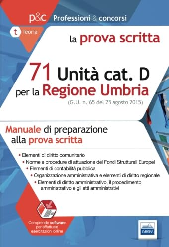 9788865845851: 71 Unit cat. D per la Regione Umbria