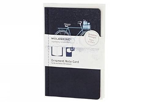 9788866134916: Moleskine Ornament Note Cards Snowy Bicycle: Pocket