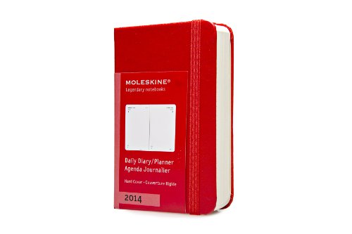 9788866135517: Moleskine Extra Small 12 Months 2014 Daily Diary - Red (Moleskine Diaries)