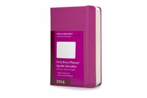 9788866136613: Moleskine Pocket Size Hard 12 Months 2014 Daily Diary - Dark Pink (Moleskine Diaries)