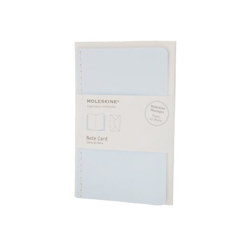 9788866137535: pack de 12 cartes de note+envelop poche bleu pastel