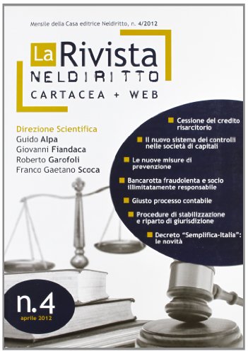 9788866570844: La rivista di Neldiritto (2012) (Vol. 4)